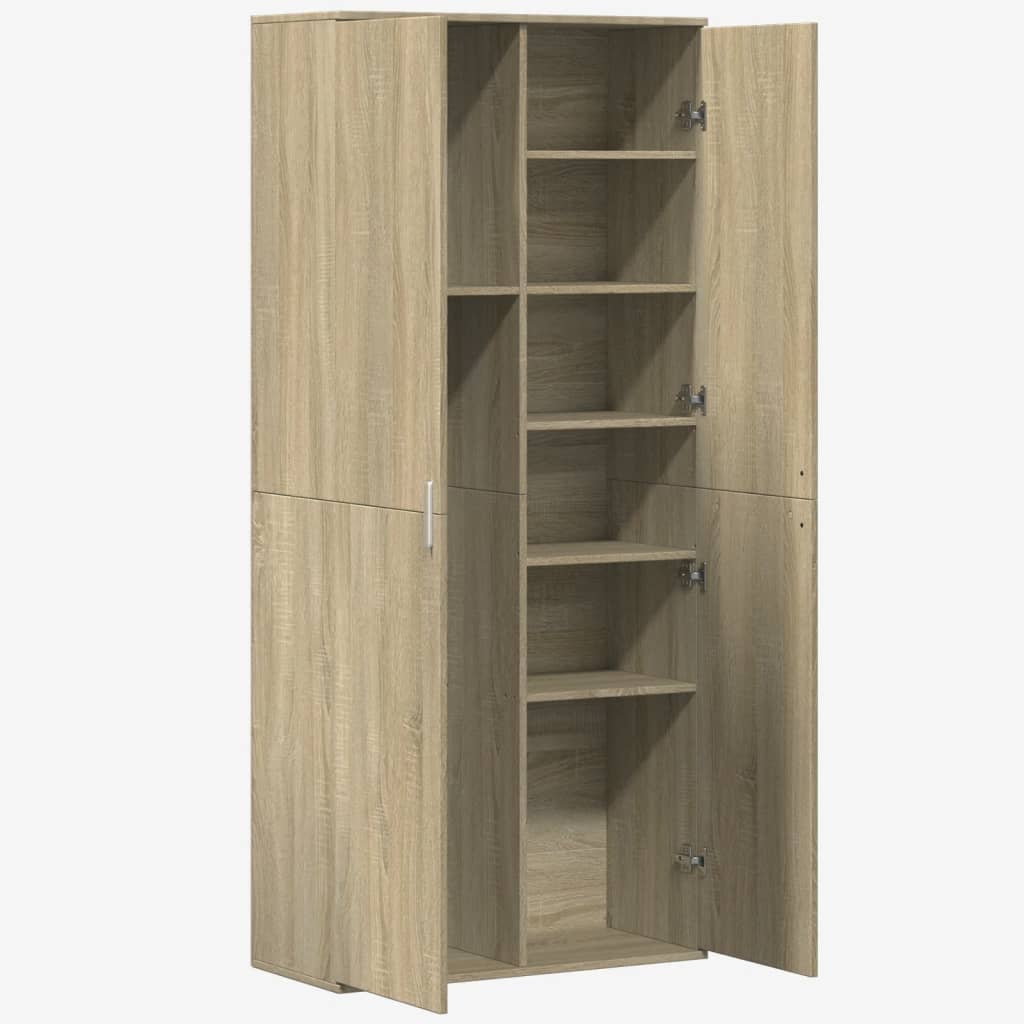 Highboard Sonoma Oak 80x35x180 cm Engineered Wood
